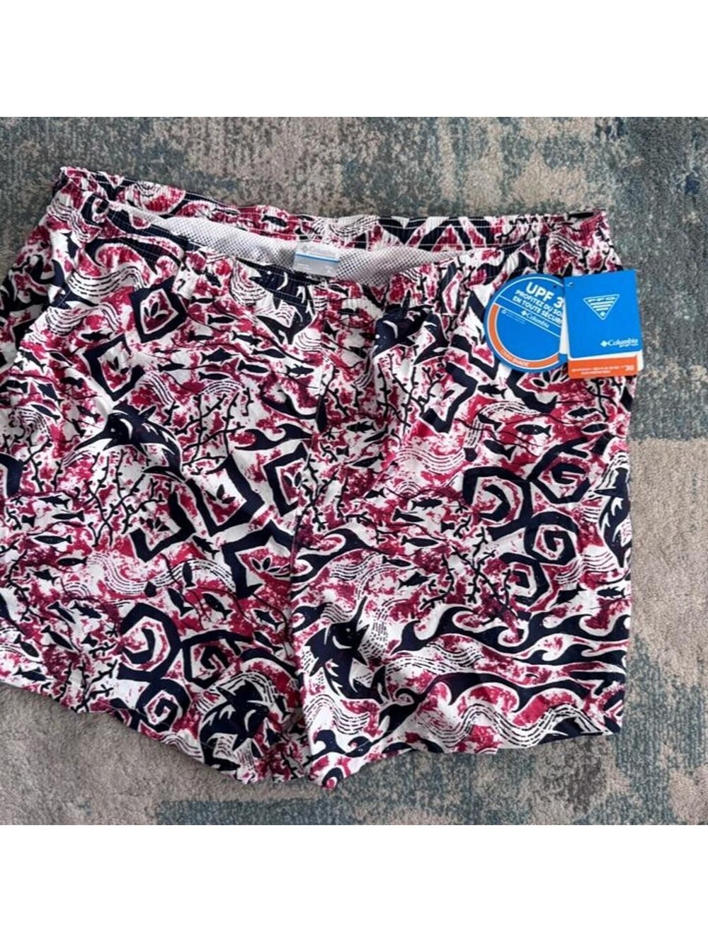 Columbia-sportswear Men's multi Swim-briefs-shorts new with tags XXL